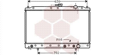 VAN WEZEL Radiaator,mootorijahutus 32002044